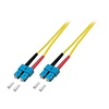 Duplex Jumper SC - SC 9/125µ, 1 m, OS2, LSZH, gelb, 3mm