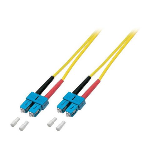 Duplex Jumper SC - SC 9/125µ, 1 m, OS2, LSZH, gelb, 3mm