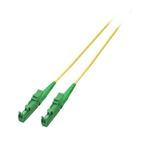 Simplex Jumper E2000®/APC8°-E2000®/APC8° 9/125µ, 0.5 m, OS2 9/125µ, LSZH 3,0mm, gelb