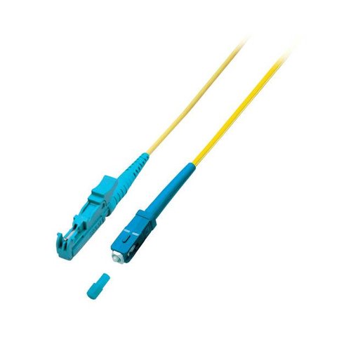 Simplex Jumper E2000® - SC 9/125µ 0,5 m, OS2, LSZH 3,0mm, gelb