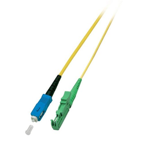 Simplex Jumper E2000®/APC8° - SC 9/125µ, 10 m, OS2, LSZH, gelb Ø 2,8mm