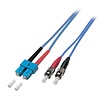 Duplex Jumper armiert SC - ST 9/125µ, 3 m, OS2, LSZH, blau 3,0mm