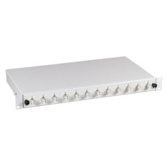 Spleißbox LC 50/125µ n.a. 24 Pigtails / 12 Kupplungen OM2