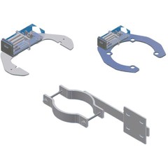 Montagewinkel für Dome Muffen oval