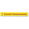 LWL-Kennzeichnungsstreifen Vorsicht Glasfaserkabel, VPE 50