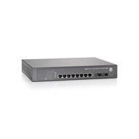8 GE PoE-Plus + 2 GE SFP  Switch, 250W