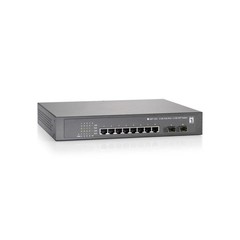8 GE PoE-Plus + 2 GE SFP Switch, 250W