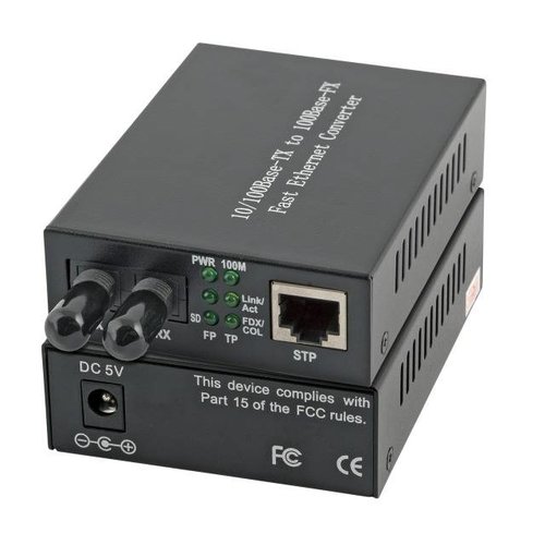 Media Converter RJ45-STP/SC 2km, Fast Ethernet,MM