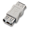USB-Adapter 2.0 Buchse A - Buchse A, beige