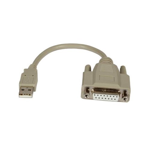 USB Adapterkabel Game Port 0,2m, USB-A St/D-SUB15 Bu