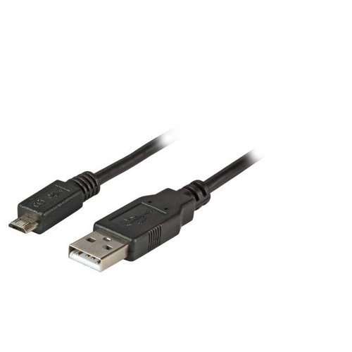 USB2.0 Kabel A - Micro-B 5pol. St-St 0,5m schwarz, Standard