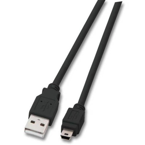 USB2.0 Kabel A - Mini-B 5pol. St-St 0,5m schwarz, Enhanced