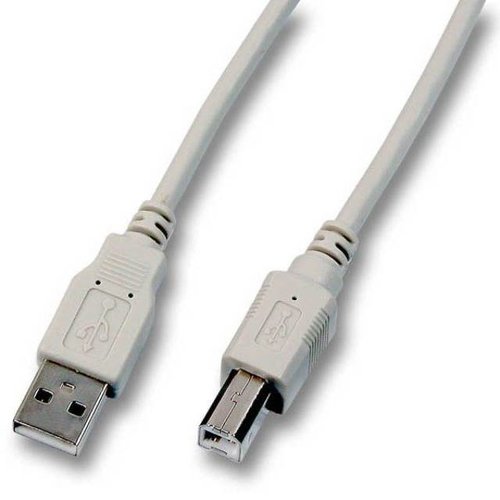 USB2.0 Anschlusskabel A-B St-St 1,0m grau, Enhanced