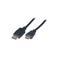 DisplayPort/-DVI-D 24+1 Kabel St.-St., 1,0m schwarz