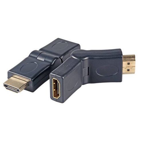 HDMI™ Adapter Typ A St. auf Typ A Bu. 180°