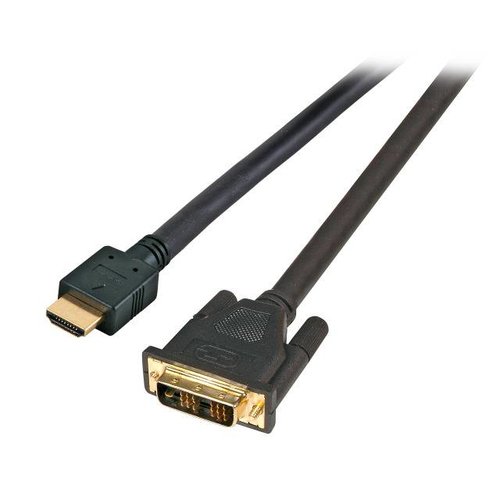 HDMI/DVI-18+1 Monitorkabel St -> St, schwarz, 10m