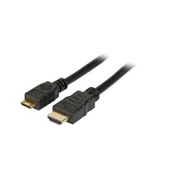 HighSpeed HDMI™ Kabel w.Eth. A - Mini-C St-St 5,0m schwarz