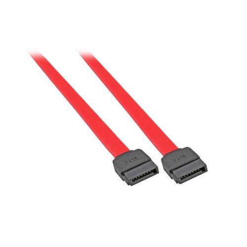 Serial ATA 150 Kabel, intern Farbe: rot, Länge: 1,0m