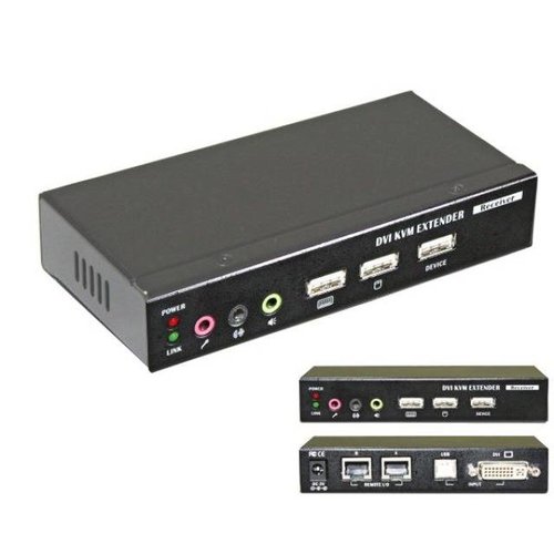 KVM Extender Set DVI USB Sender + Empfänger