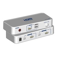 2-Port KVM-Switch HDMI-USB inkl. Kabelset 2x 1.2m