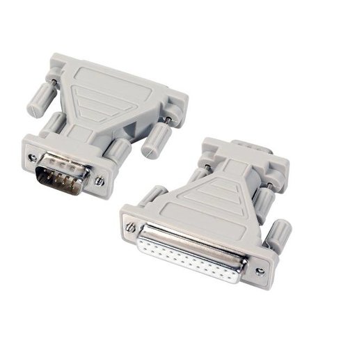 Adapter DB9S/DB25B beige