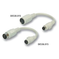 Tastaturkabel 0,15m MiniDin6-Stecker / DIN5-Buchse