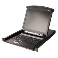 8 Port KVM 17"-LCD Console 19"-Schublade + Keyboard
