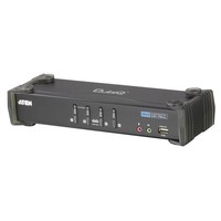 2Port KVM USB-DVI-Audio-USB 2.0 Hub inkl. Kabelset 2x 1.2m