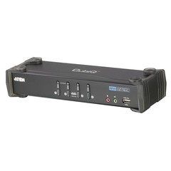 2Port KVM USB-DVI-Audio-USB 2.0 Hub inkl. Kabelset 2x 1.2m