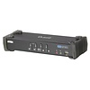 4-Port KVM USB DVI Audio USB 2.0 Hub inkl. Kabelset 4x1,8m