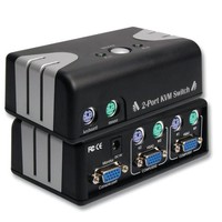 2-Port KVM Switch PS/2 inkl.2x KVM-Kabelsatz, 1,2m