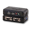 2-Port KVM Switch USB-Audio incl. Kabelset