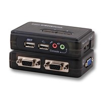 4-Port KVM Switch USB-Audio incl. Kabelset