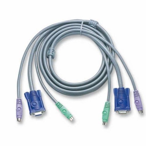 KVM-Anschlusskabel PS/2, 1,8m, 4x PS/2 St., 2x VGA St.