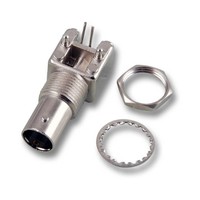 BNC-Einbaubuchse Printmontage 50Ohm Vollmetallausführung 90°