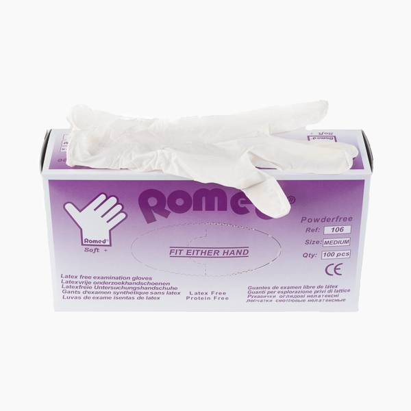 Romed Soft + latexfree Exam Gloves 100 pieces