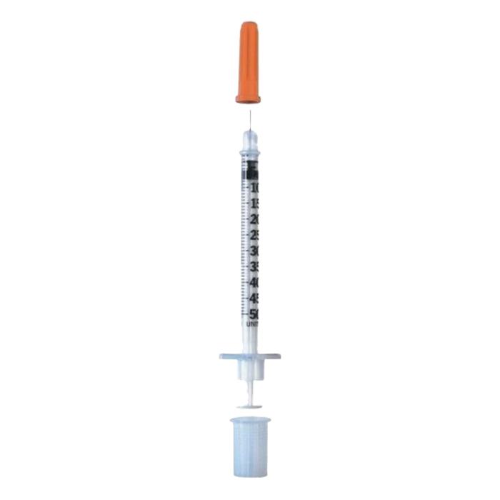 Microfine Insulin Syringe 0 5ml U100 Needle 0 30mm 30g X 8mm 123disposables Com