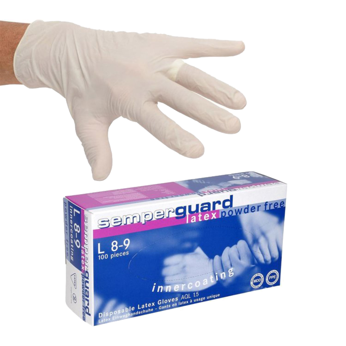 Semperguard Powdered latex gloves