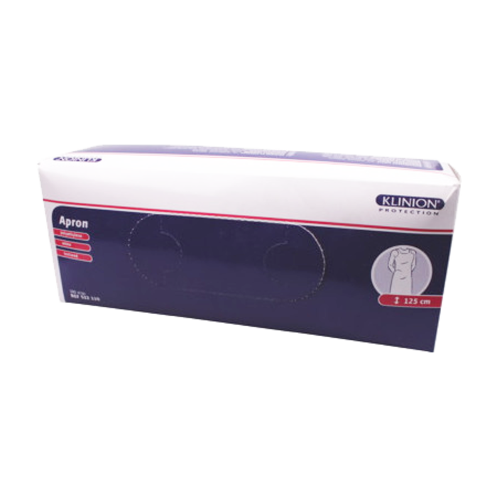 Klinion Apron polyethylene disposable 125cm 100 pieces