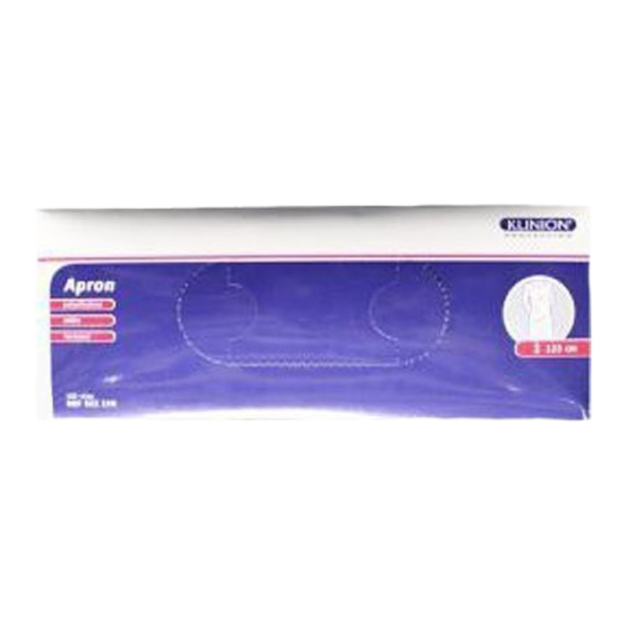 Klinion Apron polyethylene disposable 125cm 100 pieces