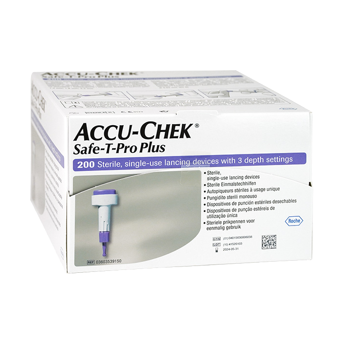 Roche AccuChek Safe TPro Plus Lancetten 200 stuks
