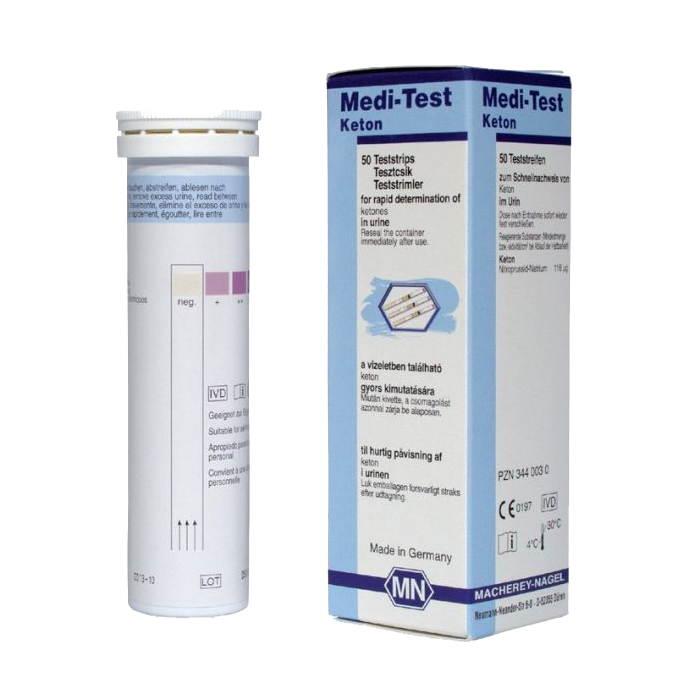 MediTest Ketone Urine Strips 50 Test Strips