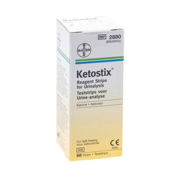 Bayer Ketostix Urinanalyse-Teststreifen 50 Stück 