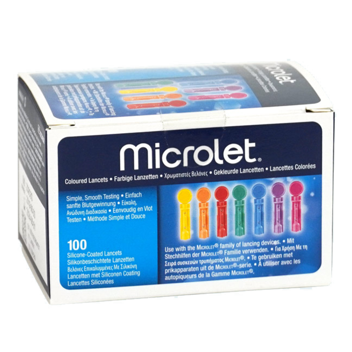 Ascensia Microlet Lancets Colored 100 pieces