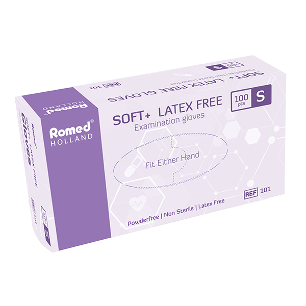 Romed Soft + latexfree Exam Gloves 100 pieces