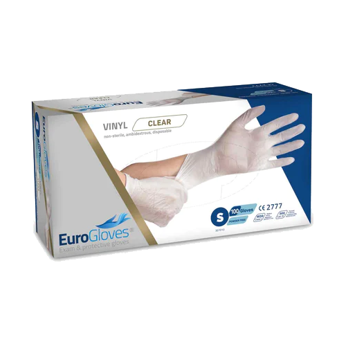 Eurogloves Vinyl Gloves White 100 Pieces