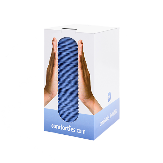 Comforties Dental bibs Violet blue 100 pieces