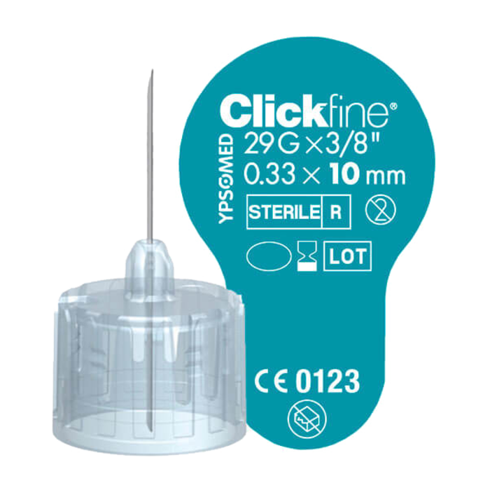 MyLife Clickfine pen needles 0.33mm (29G) x 10mm 100 pcs 