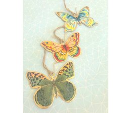 Imbarro Hele fraaie metalen hanger "Butterfly"