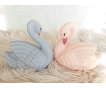 * SOLD * Bedlampje zwaan | Juliette Blue / Vanilia rose * SOLD * Bedlampje zwaan | Juliette Blue / Vanilia rose